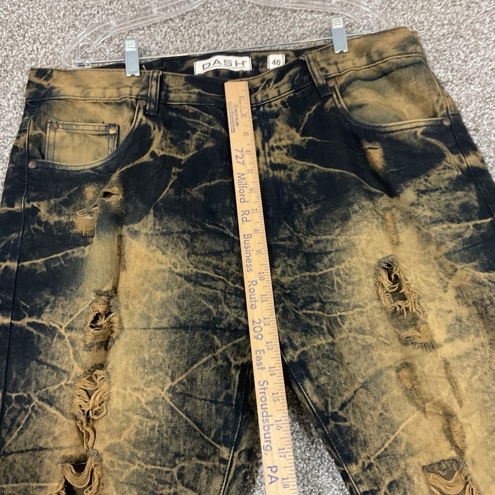 Dash Men's Shorts Size 40 Pockets Stretch Distressed Denim Pockets Frayed Hems - Picture 11 of 16